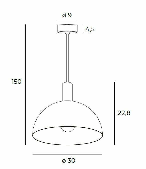 Utsikt Pendellampa Max Light Luisant P0473 svart 30 cm E27 Pendellampa Max Light Luisant P0473 svart 30 cm E27