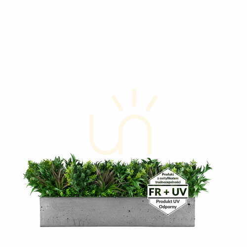 Kontrollera Passerine FR UV konstväxtinsats för krukor, 25 × 50 cm – Green Designers