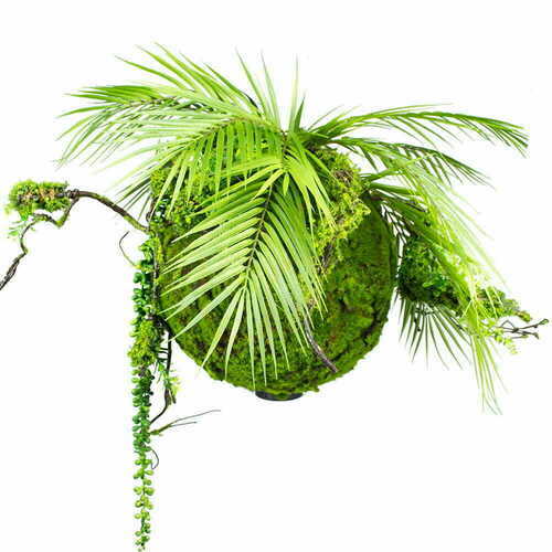 Kontrollera Dekorativ boll med konstgjord grönska Moss Ball 35 cm - Handgjord