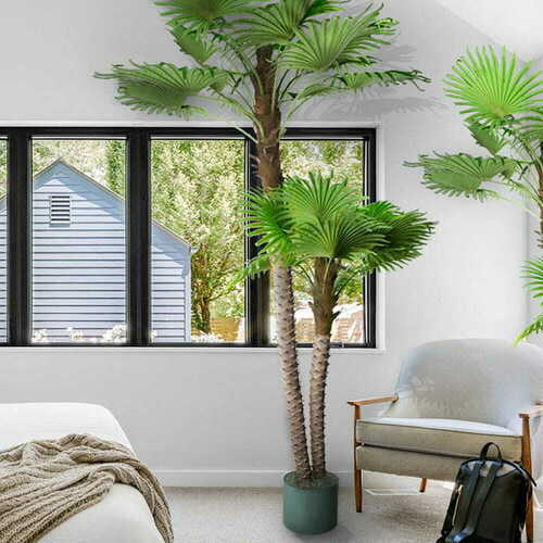 Kontrollera Konstgjord hög Arenga Palm 250cm