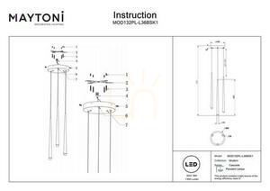 CASCADE taklampa MOD132PL-L36BSK1 Maytoni small 4