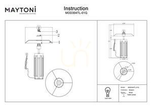 MUSE MOD304TL-01G bordslampa Maytoni small 5