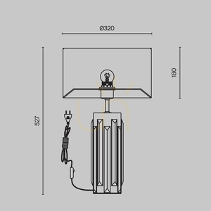 MUSE MOD304TL-01G bordslampa Maytoni small 7