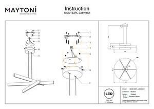 ORIGAMI taklampa MOD163PL-L38W4K1 Maytoni small 4