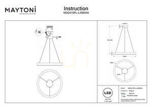 SATURNO taklampa MOD415PL-L45BS4K Maytoni small 9