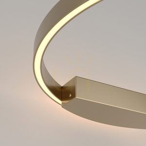Maytoni Rim MOD058WL-L35BS3K LED-vägglampa ring 60 cm mässing 37W 3000K small 1