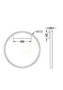 Maytoni Rim MOD058WL-L35BS3K LED-vägglampa ring 60 cm mässing 37W 3000K small 5