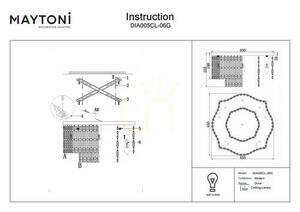 Plafond DUNE DIA005CL-06G Maytoni small 8