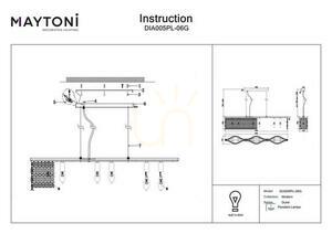 DUNE taklampa DIA005PL-06G Maytoni small 9
