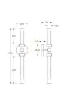 STELO vägglampa MOD116WL-L7BS3K Maytoni small 9