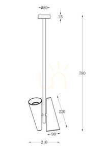 GIRO taklampa MOD095PL-02BS Maytoni small 3