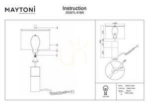 BIANCO Z030TL-01BS bordslampa Maytoni small 5