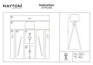 CALVIN Z177FL-01B golvlampa Maytoni small 7