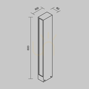 HOF-ljusstolpe O422FL-L12GF IP65 Maytoni small 8
