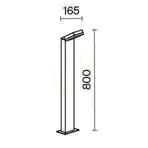 PASO-ljusstolpe O595FL-L12B3K IP54 Maytoni small 10