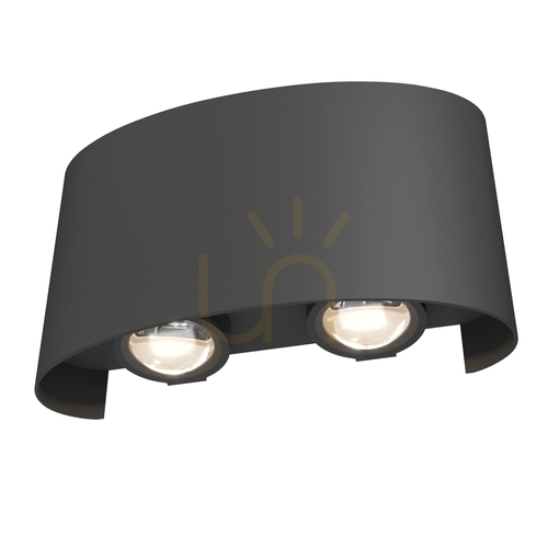 Kontrollera STRATO vägglampa O417WL-L4GR3K IP54 Maytoni