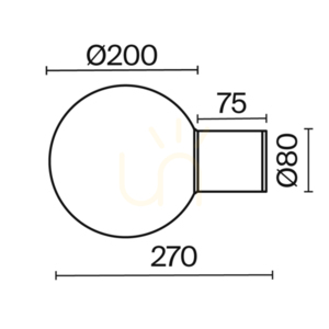 BOLD vägglampa för utomhusbruk O598WL-01B1 IP54 Maytoni small 8
