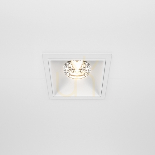 Kontrollera ALFA LED infälld takarmatur DL043-01-15W3K-D-SQ-W Maytoni