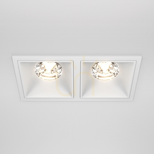 Kontrollera ALFA LED infälld takarmatur DL043-02-15W3K-SQ-W Maytoni