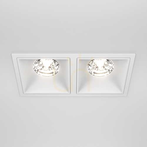 Kontrollera ALFA LED infälld takarmatur DL043-02-15W4K-SQ-W Maytoni