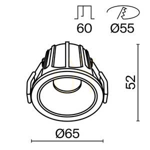 ALFA LED infälld takarmatur DL043-01-10W4K-D-RD-WB Maytoni small 9