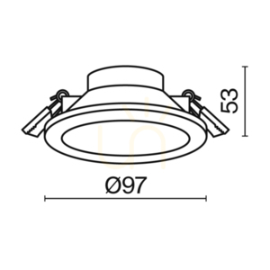 STOCKTON infälld takarmatur DL015-6-L7W IP44 Maytoni small 9