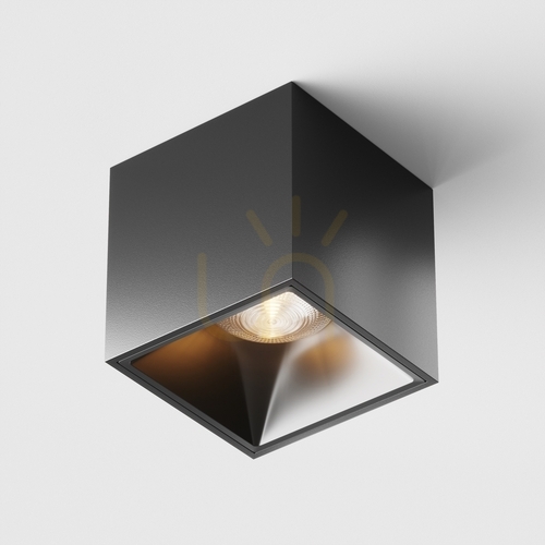 Kontrollera Maytoni Alfa LED-taklampa C065CL-L12B3K-D, svart, 12 W, 3000 K
