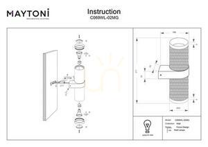 FOCUS DESIGN vägglampa C069WL-02MG Maytoni small 8
