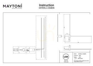 PARS vägglampa C070WL-L12GB3K Maytoni small 5