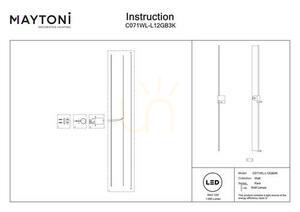 PARS vägglampa C071WL-L12GB3K Maytoni small 5