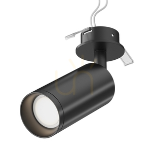 Infälld spotlight Maytoni Focus C018CL-01B svart, vinklingsbar GU10-cylinder small 1