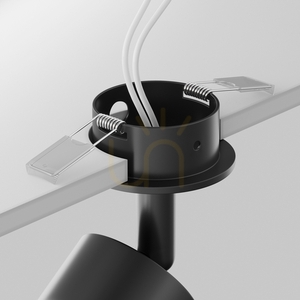 Infälld spotlight Maytoni Focus C018CL-01B svart, vinklingsbar GU10-cylinder small 4