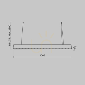 POINTS linjär LED-pendellampa P050PL-L40W4K Maytoni vit 4000K small 10
