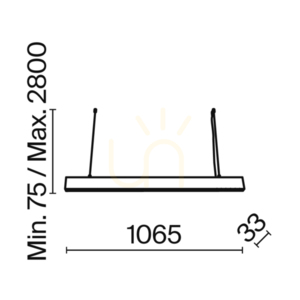 POINTS linjär LED-pendellampa P050PL-L40W4K Maytoni vit 4000K small 12