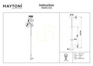 ARROW taklampa P064PL-01G Maytoni small 4