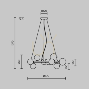 DALLAS pendellampa MOD545PL-11B Maytoni small 6