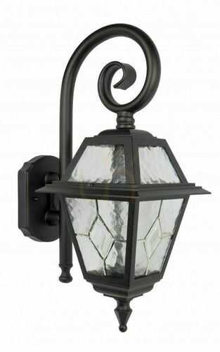 Kontrollera Utomhus vägglampa SU-MA svart aluminium glas K 3012/1/N