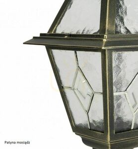 Utomhusstående trädgårdslampa SU-MA svart patina glas 47 cm K 4011/1/N small 6