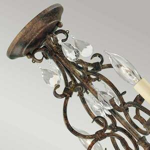 Ljuskrona Chateau - 4 ljuskällor - Mocha Bronze Elstead small 5
