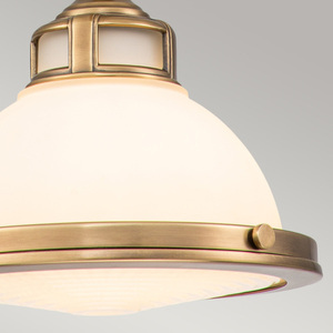 Liten pendellampa Amelia - 1 ljuskälla - Mässing Heritage Brass Elstead small 2
