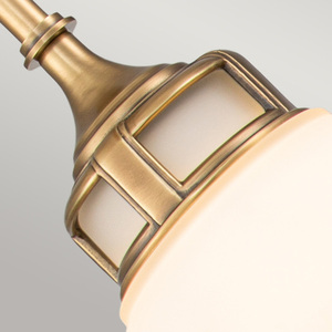 Liten pendellampa Amelia - 1 ljuskälla - Mässing Heritage Brass Elstead small 4