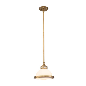Liten pendellampa Amelia - 1 ljuskälla - Mässing Heritage Brass Elstead small 0