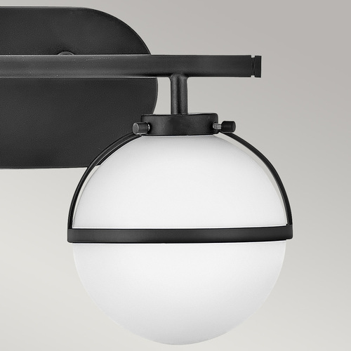 Kontrollera Vägglampa Hollis - 2 ljuskällor - svart Elstead