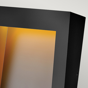 Taper stor LED-vägglykta - texturerad svart Elstead small 3