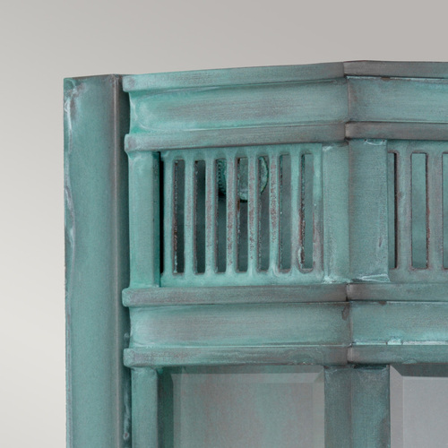 Kontrollera Elstead Holborn vägglanterne verdigris E14 IP44 31 cm HL7-S-VDG