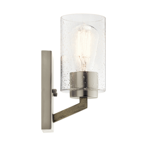 Kontrollera Vägglampa Deryn - 1 ljuskälla - åldrad antikgrå Elstead