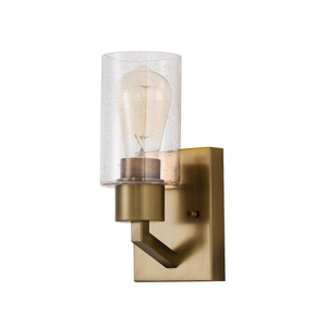 Vägglampa Deryn - 1 ljuskälla - naturlig mässing Elstead small 1