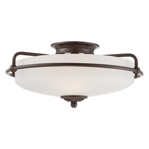 Kontrollera Elstead Griffin taklampa 3xE27, palladianbrons, 42 cm