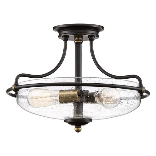 Kontrollera Griffin 3-ljus halvflush Mount Elstead
