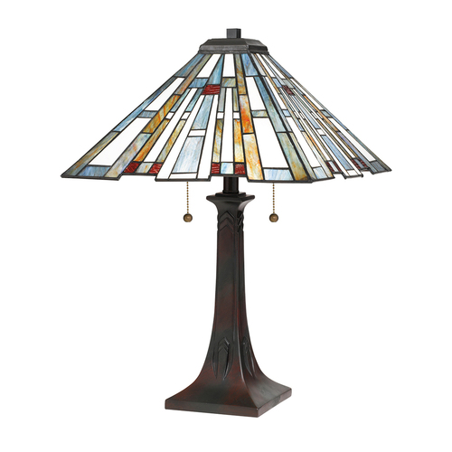 Kontrollera Maybeck 2 ljus bordslampa Elstead